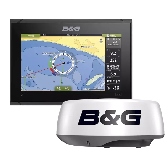 Chartplotter Radar Bundle B&G Vulcan 9 Sailing Chartplotter Radar Bundle