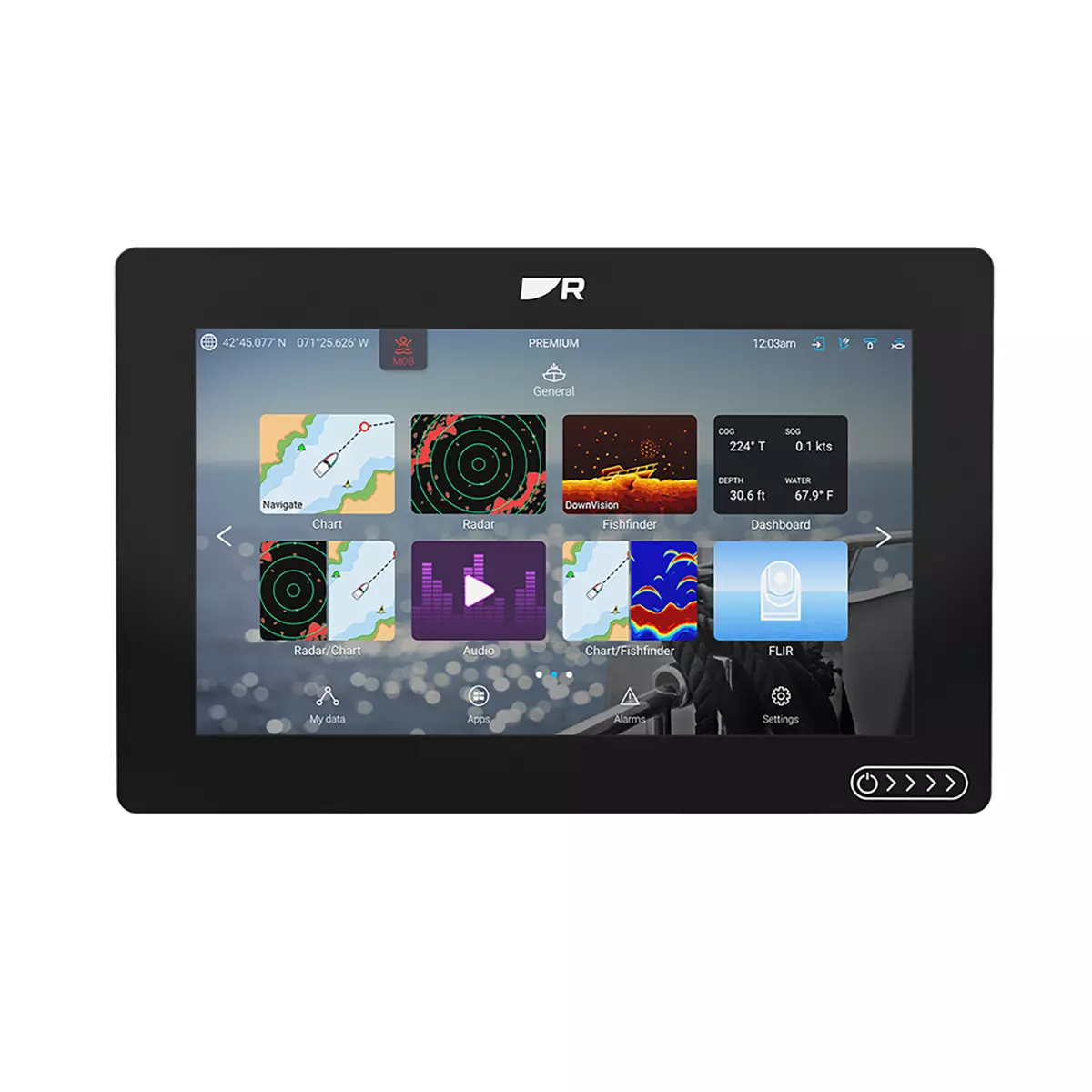 Raymarine-Axiom-2-RV-9-9-inch-HydroTough-display-featuring-LightHouse-OS-and-3D-sonar-interface.webp Raymarine Axiom 2 RV 9 Multifunction Display - Image 1