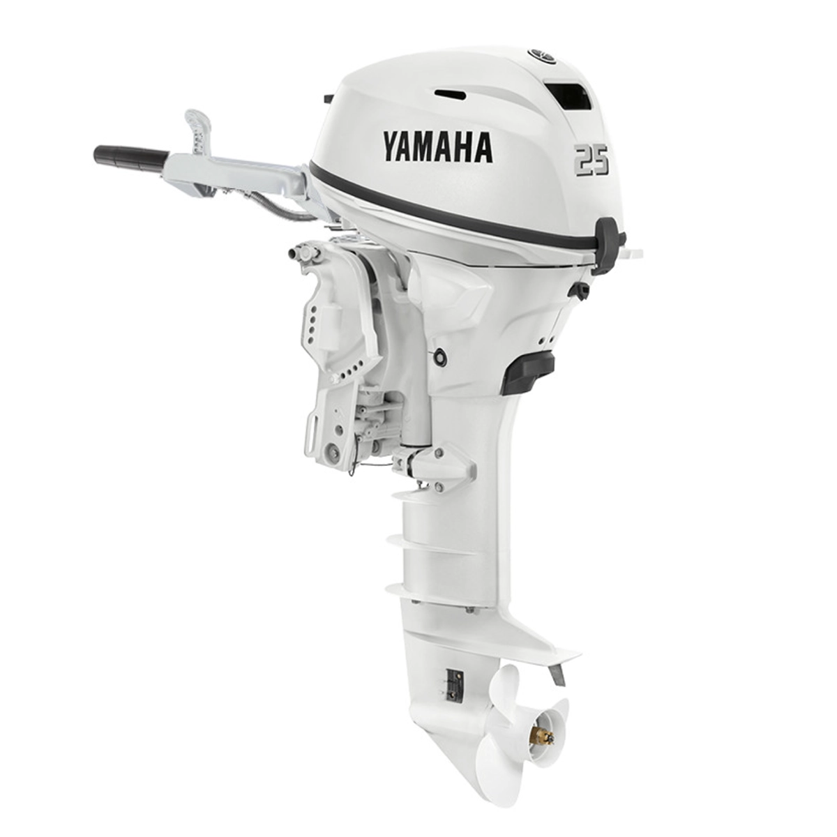 Yamaha-25HP-Outboard-White-F25SWTHC2.webp Yamaha 25HP Outboard White F25SWTHC2 - Image 1